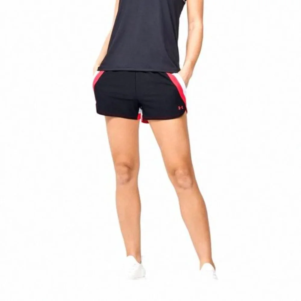 🌸 Sale 🌸 Under Armour Black Play Up Stripe Shorts 001 1351978 Women's Pockets